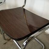 Pair of cantilever chairs from the 80s bauhaus style