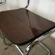 Pair of cantilever chairs from the 80s bauhaus style