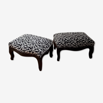 Lot de 2 tabourets bas