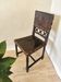 Antique 1930s Leather Dining Chair: Carved Wood Base, Metal Accents
