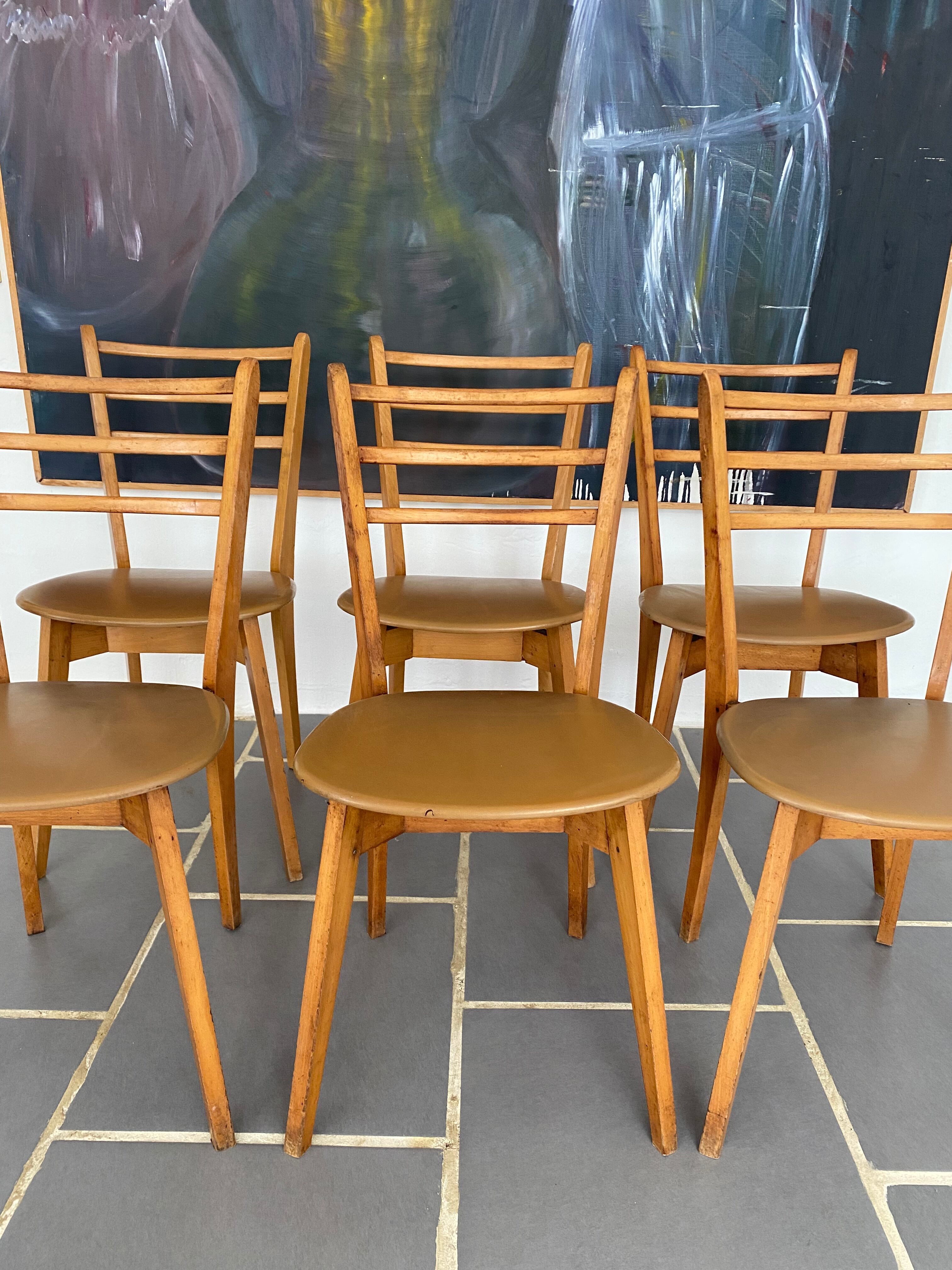 6 scandinavian chairs