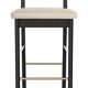 Tabouret Cannage Red Edition noir