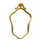 Antique beveled wall mirror in gilded solid wood