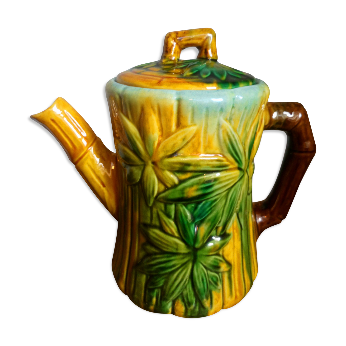 Early XXeme Barbotine Teapot