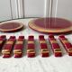Art Deco set wine lees color 30s