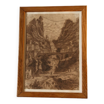 Dessin ancien, moustiers sainte marie