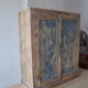 Meuble de rangement parisien bois brut
