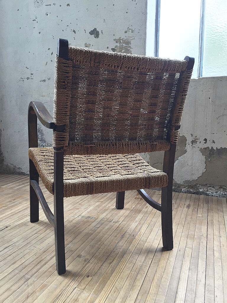 Bridge armchair Vroom and Dreesman in rope