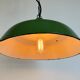 Industrial Green Enamel Factory Pendant Lamp, 1960s