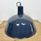 Industrial dark blue enamel pendant lamp from emax, 1960s