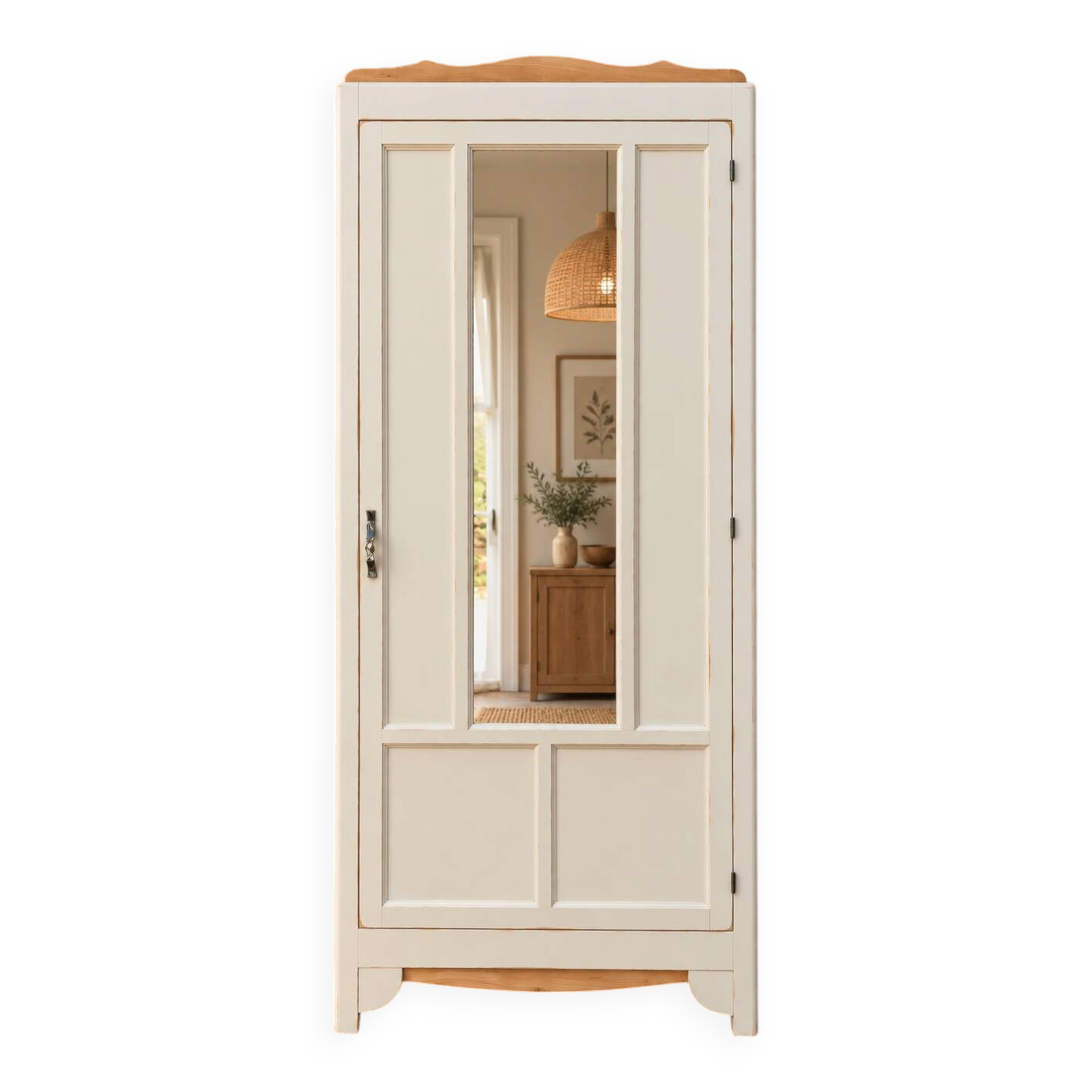 Parisian wardrobe with mirror