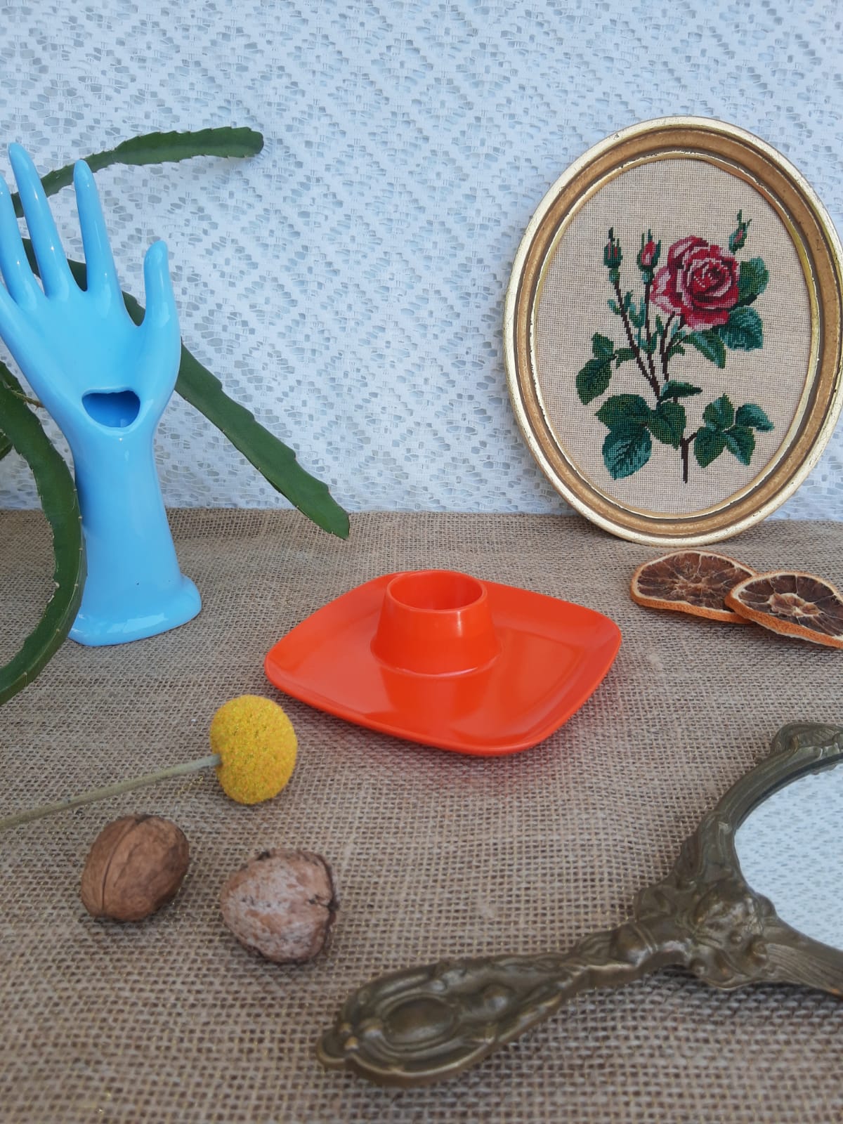 Orange melamine shell Voluform 70s