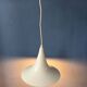 Suspension Space Age white Mid-Century witch hat shaped