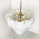 Vintage murano leaf chandelier, 1970s