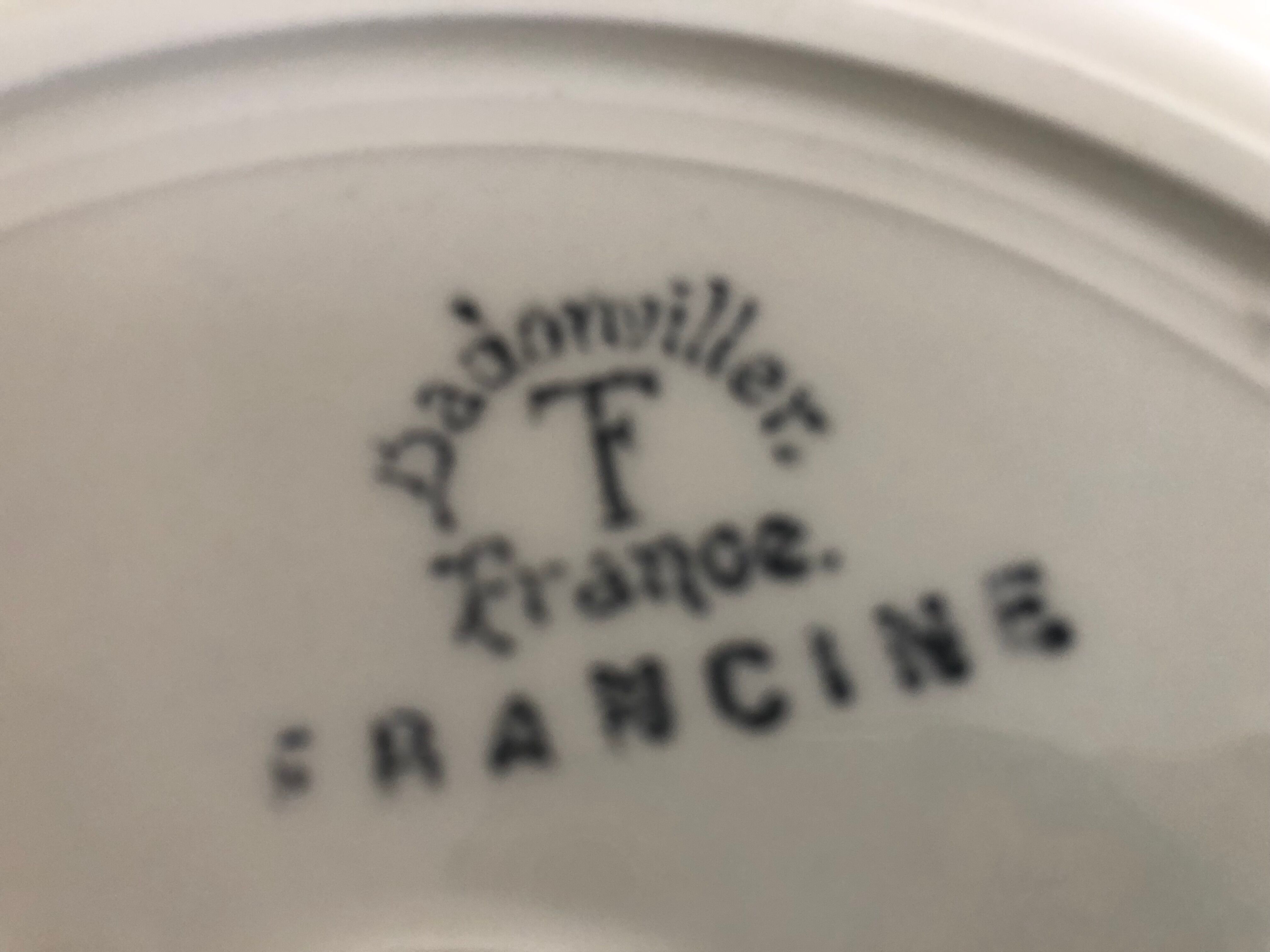 6 dessert plates - Faience Badonviller