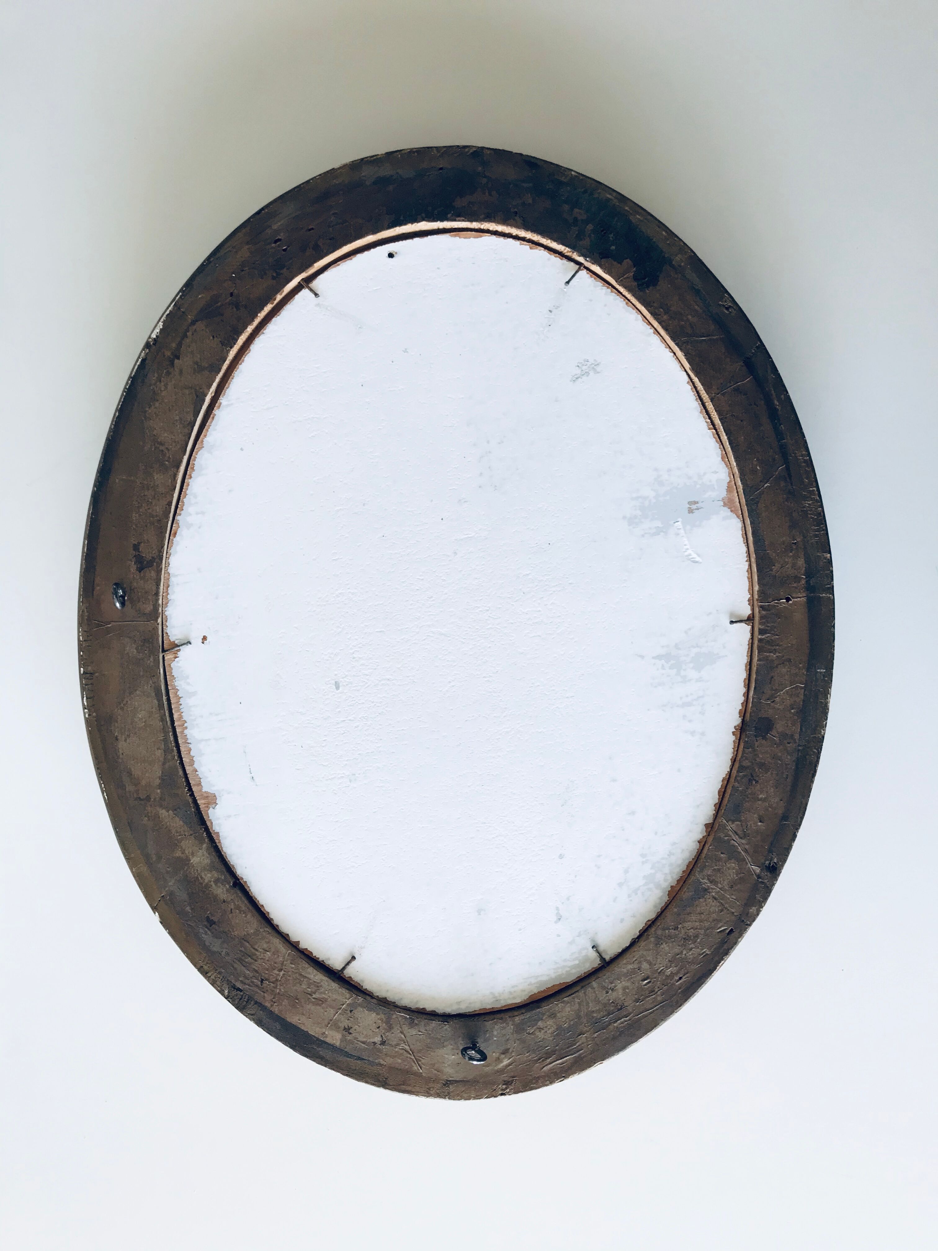 Golden old oval frame