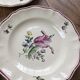 Set de 10 assiettes fleuries Sarreguemines Lyon