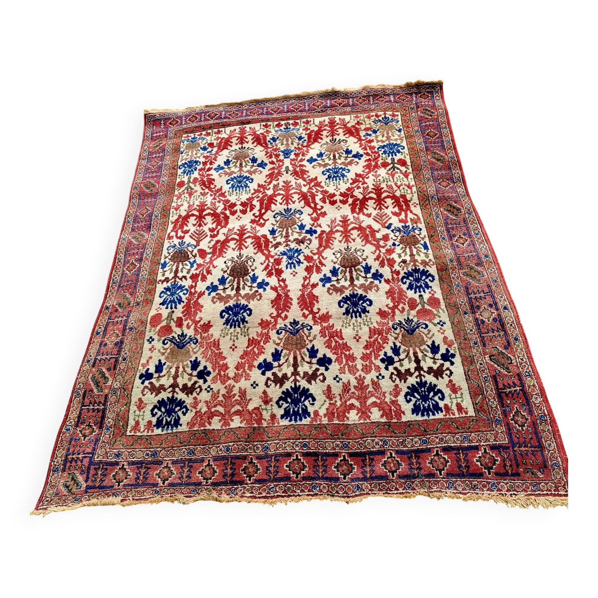 Semi-antique Afshari Persian carpet