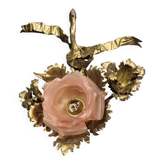 Grande applique murale style Louis XVI en bronze ciselé