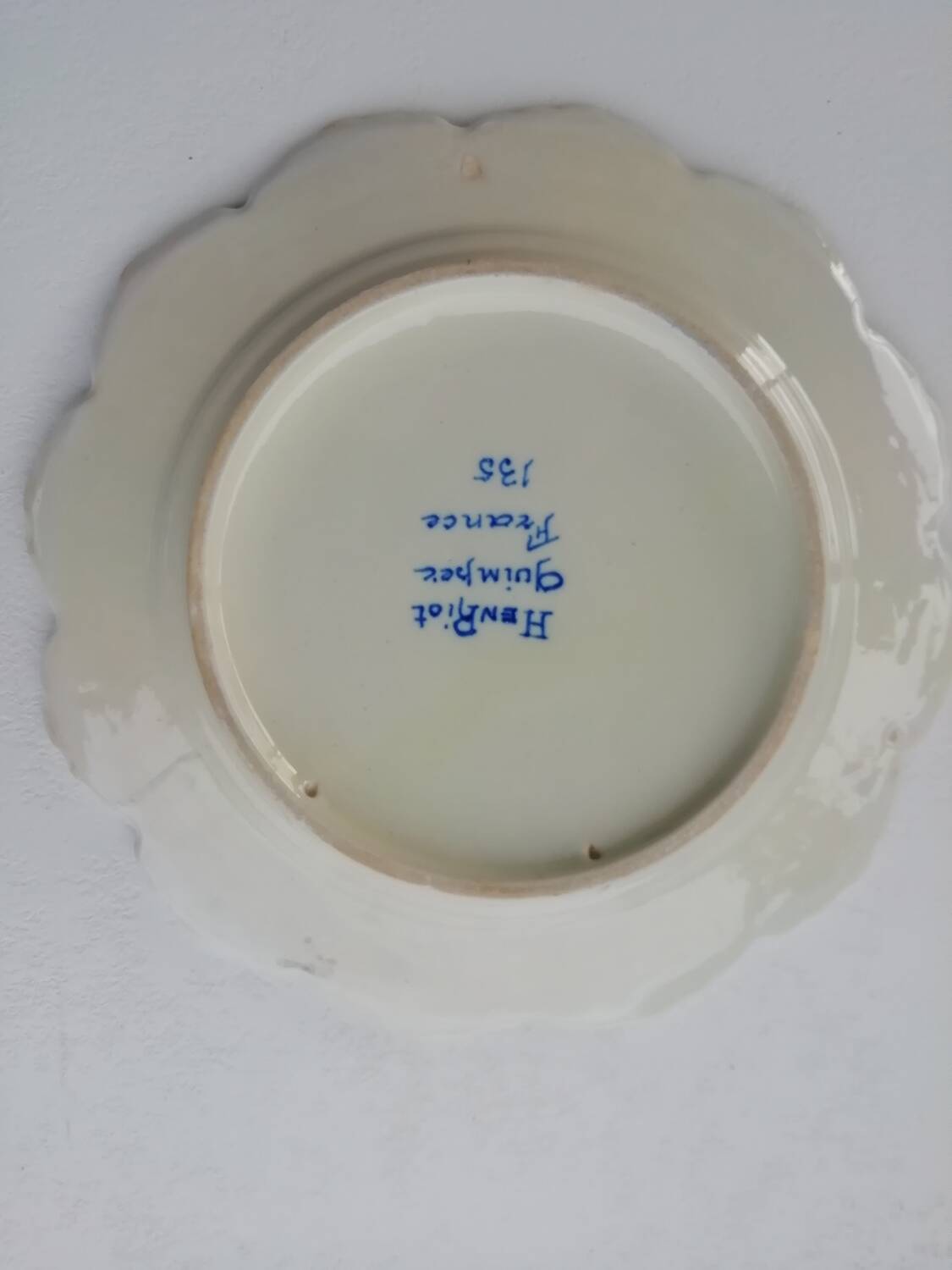Henriot Quimper Plate