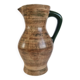Pichet / Carafe en céramique vintage Saint-Clément - Décor guilloché /