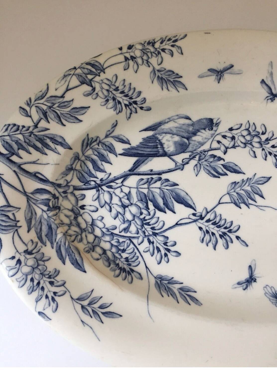 Longwy Terre de Fer bird serving dish? 19th century