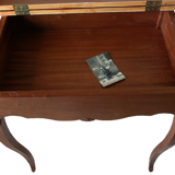 Side table, artisanal vintage mahogany desk worker