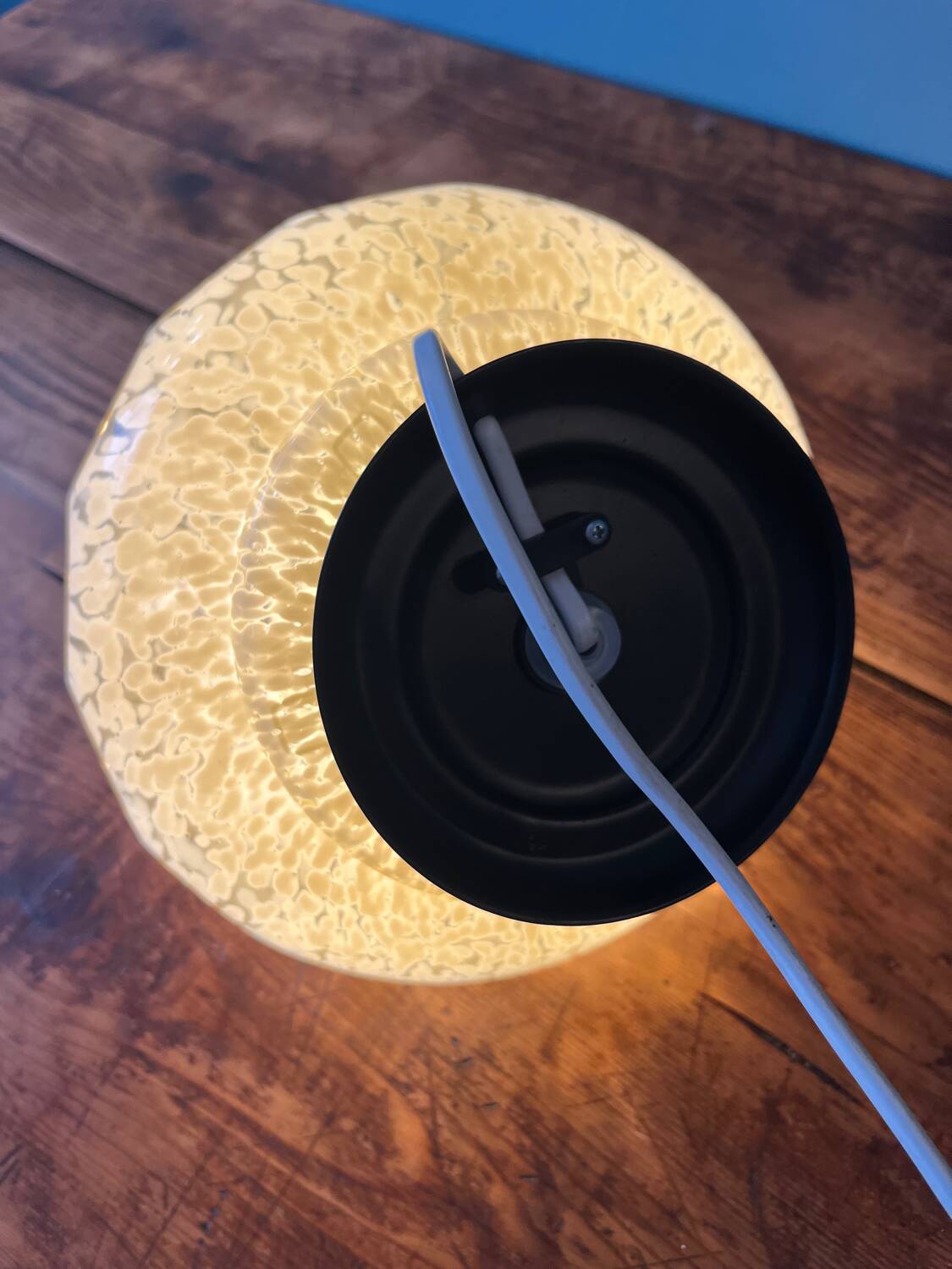 Lampe à poser verre de Clichy