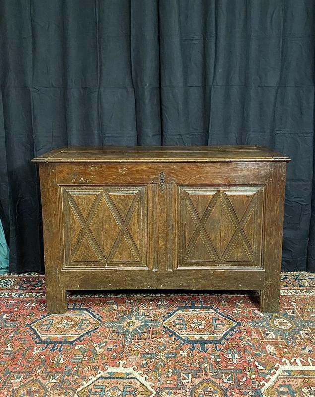 17th century louis XIII diamond-tipped chest
