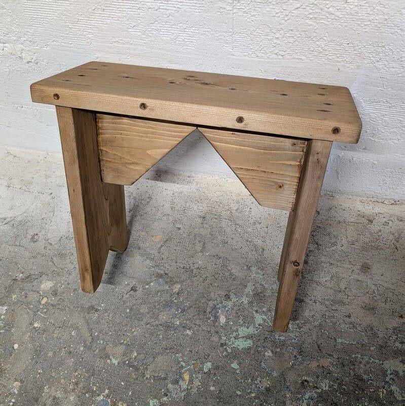 Small rustic bench