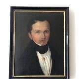 Antique Vintage 19th Century Oil Portrait Painting of a Dutch Gentleman