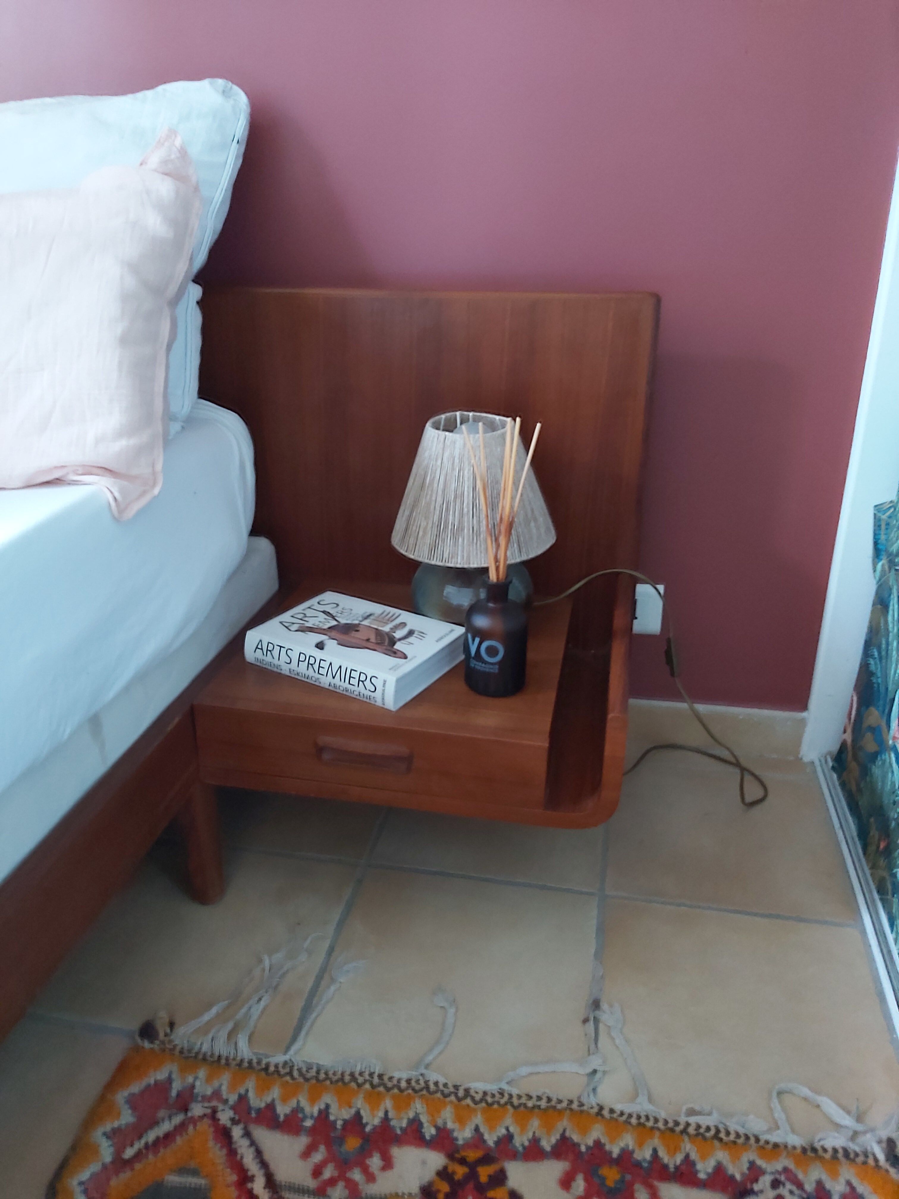 Scandinavian teak bed