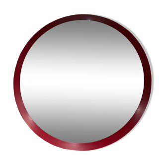 Miroir vintage rond rouge 70´s