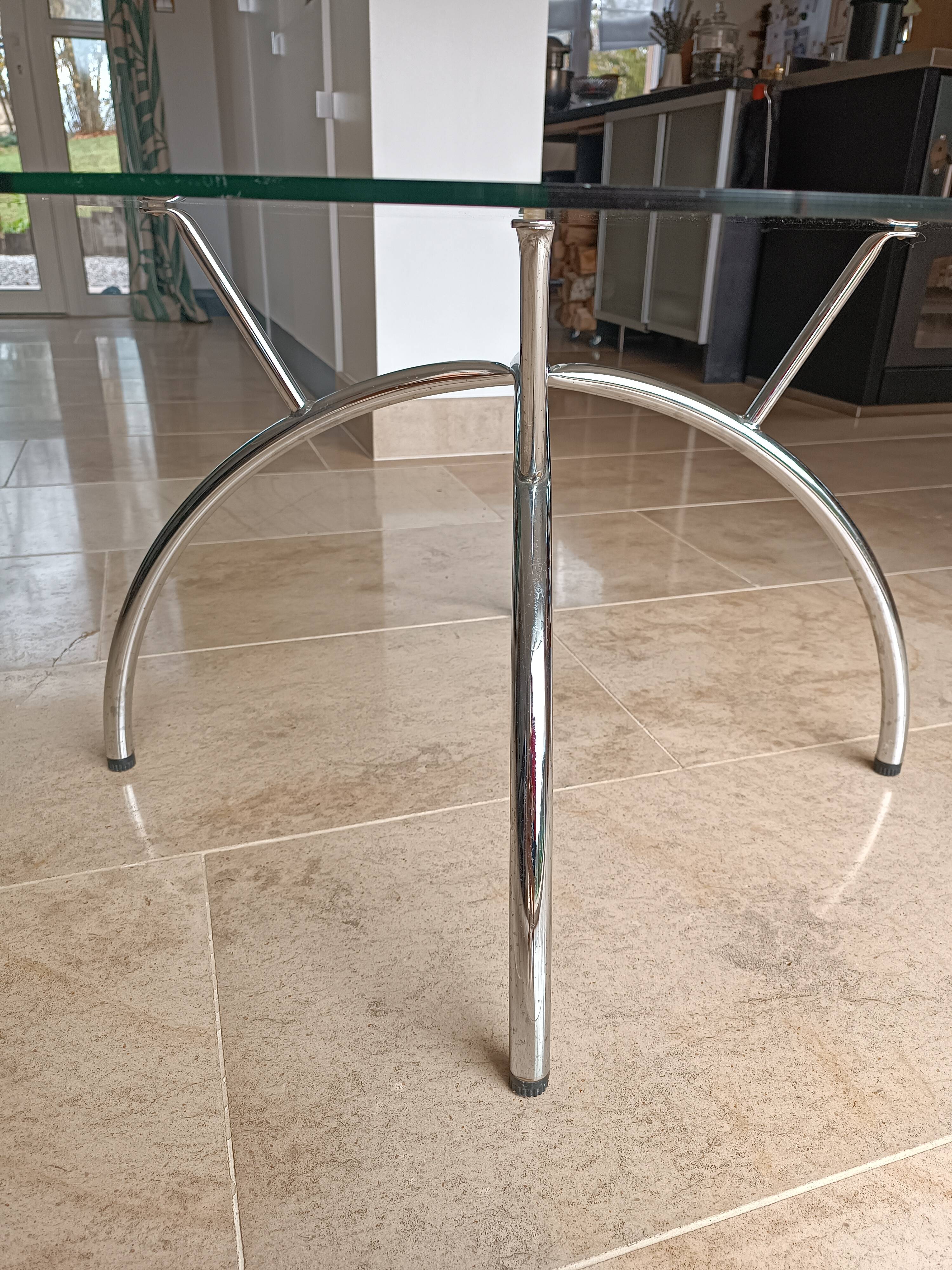 IKEA glass coffee table, 1980s