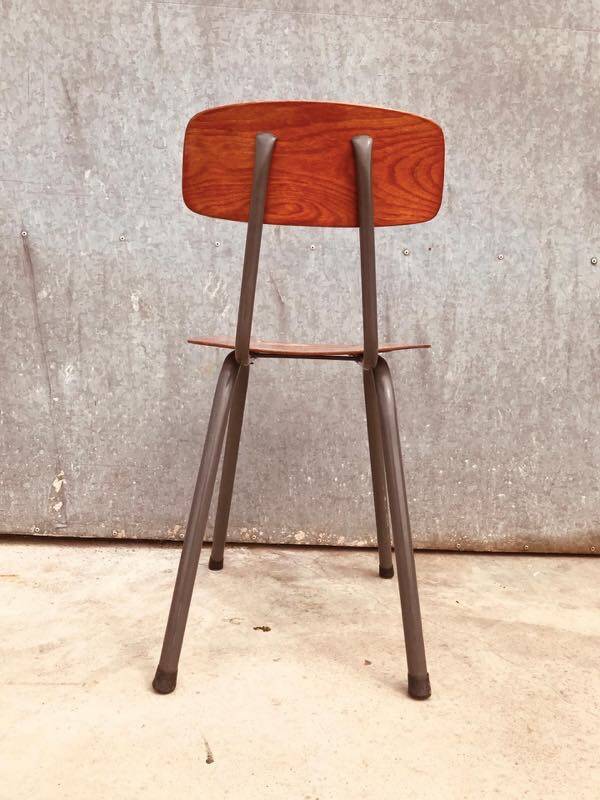 Vintage Pagholz chair in moulded wood and metal, 1960s