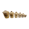 Pots à épices porcelaine de limoge motif angelus de millet
