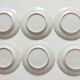 Set of 6 English porcelain dessert plates