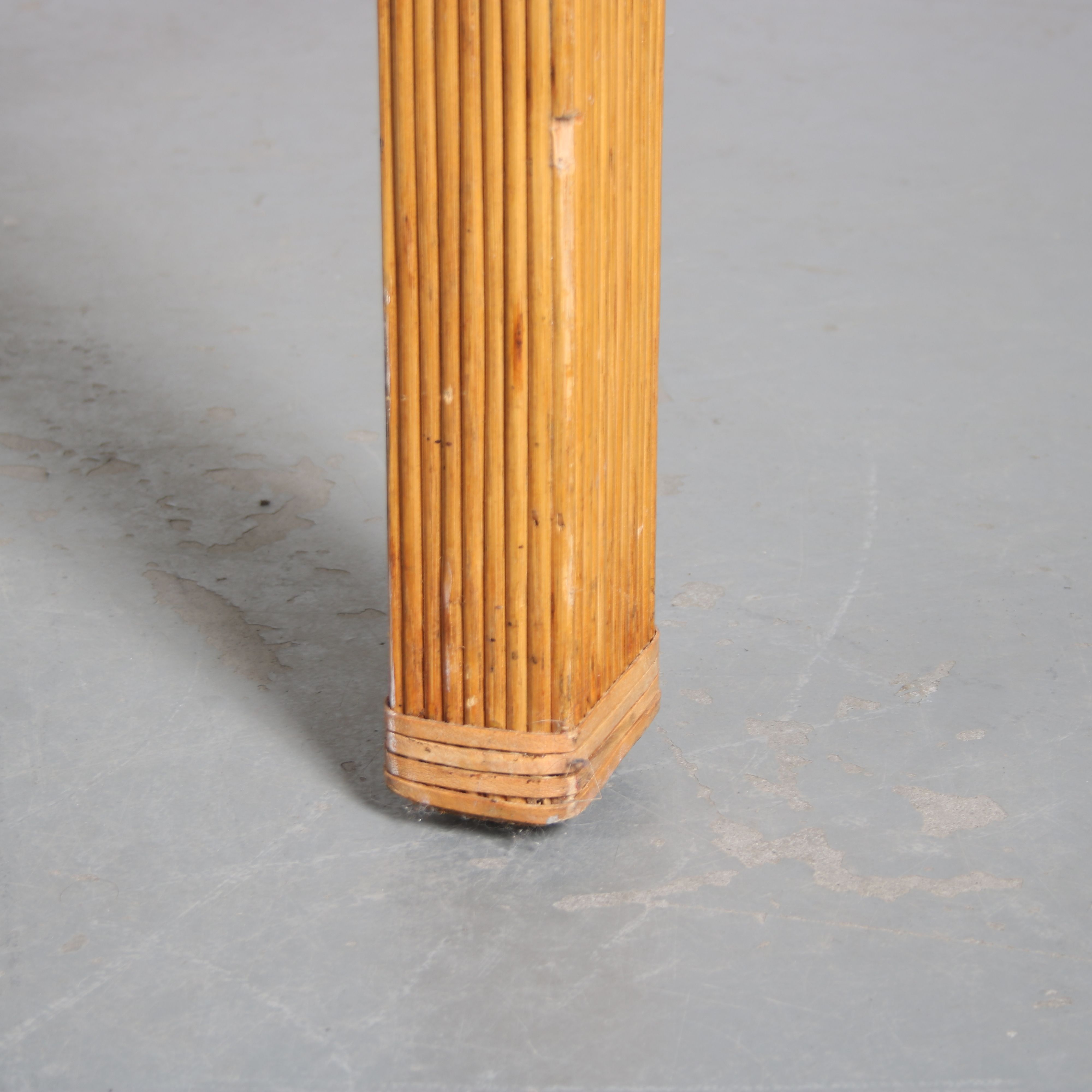 1970s Bamboo dining table from France