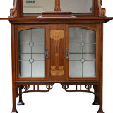 Unique pair of art nouveau cabinets
