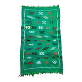 Green Berber kilim rug
