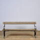 Riveted iron park bench 1920s
