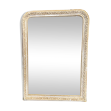 Antique mirror beveled glass Louis Philippe patinated 62x86cm