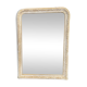 Antique mirror beveled glass Louis Philippe patinated 62x86cm