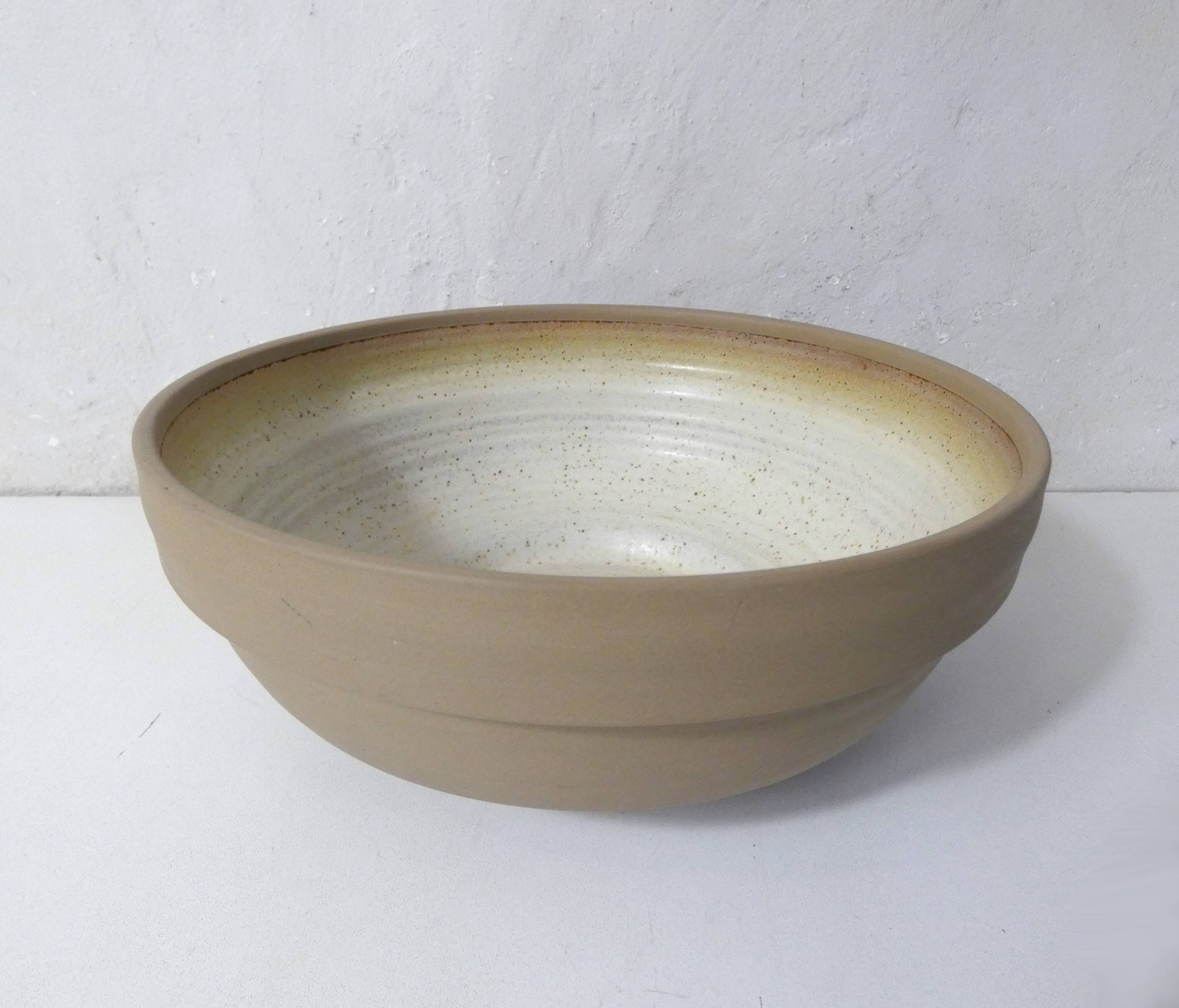 Vintage stoneware salad bowl