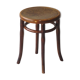 Thonet sit wooden bistro stool, Thonet motif, circa 1910