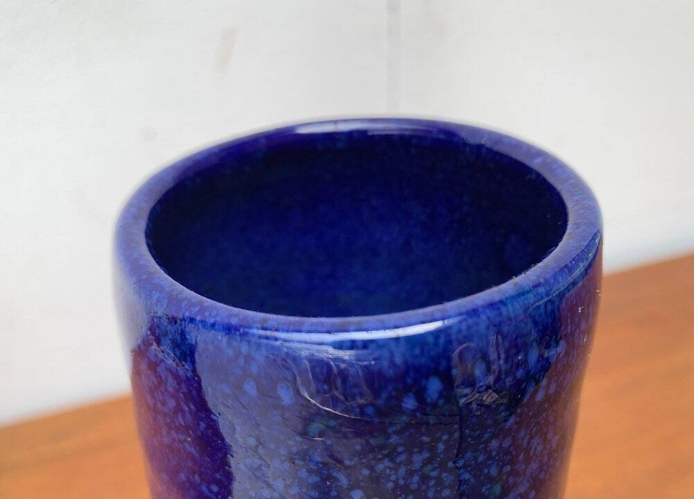 Organic ceramic vase from the mid-century by BKW Böttger Keramik Wandsbek, Hamburg, Germany, 1960s.