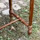 Solid wood table, one drawer, turned wood