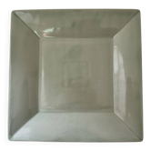 Large celadon square plate