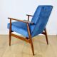 Vintage Easy Armchair 'Lis', 1970s blue - 2 pieces available