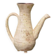 Vessel, jug, signed, 1950s, red terracotta, cream slip.